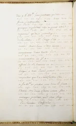 Carta escrita en código por Jean-Jacques Rousseau mientras era secretario del embajador francés en Venecia, 11 de julio de 1744